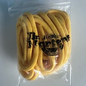 Dr. Martens Yellow Shoelaces new in bag! Long boot laces